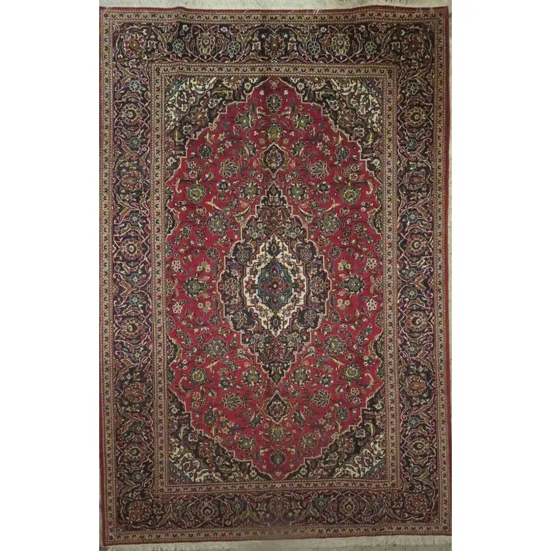 Hand-Knotted Persian Wool Rug _ Luxurious Vintage Design, 11'5" X 8'3", Artisan Crafted